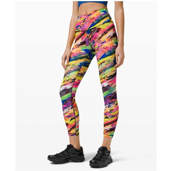 lululemon athletica Pants - Lululemon Wunder Train High-Rise Tight 25" / Size 6 / Catalyst Multi Everlux Gym